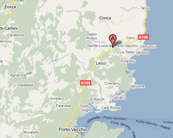location vacances vue mer Zonza Ste-Lucie-de-Porto-Vecchio.